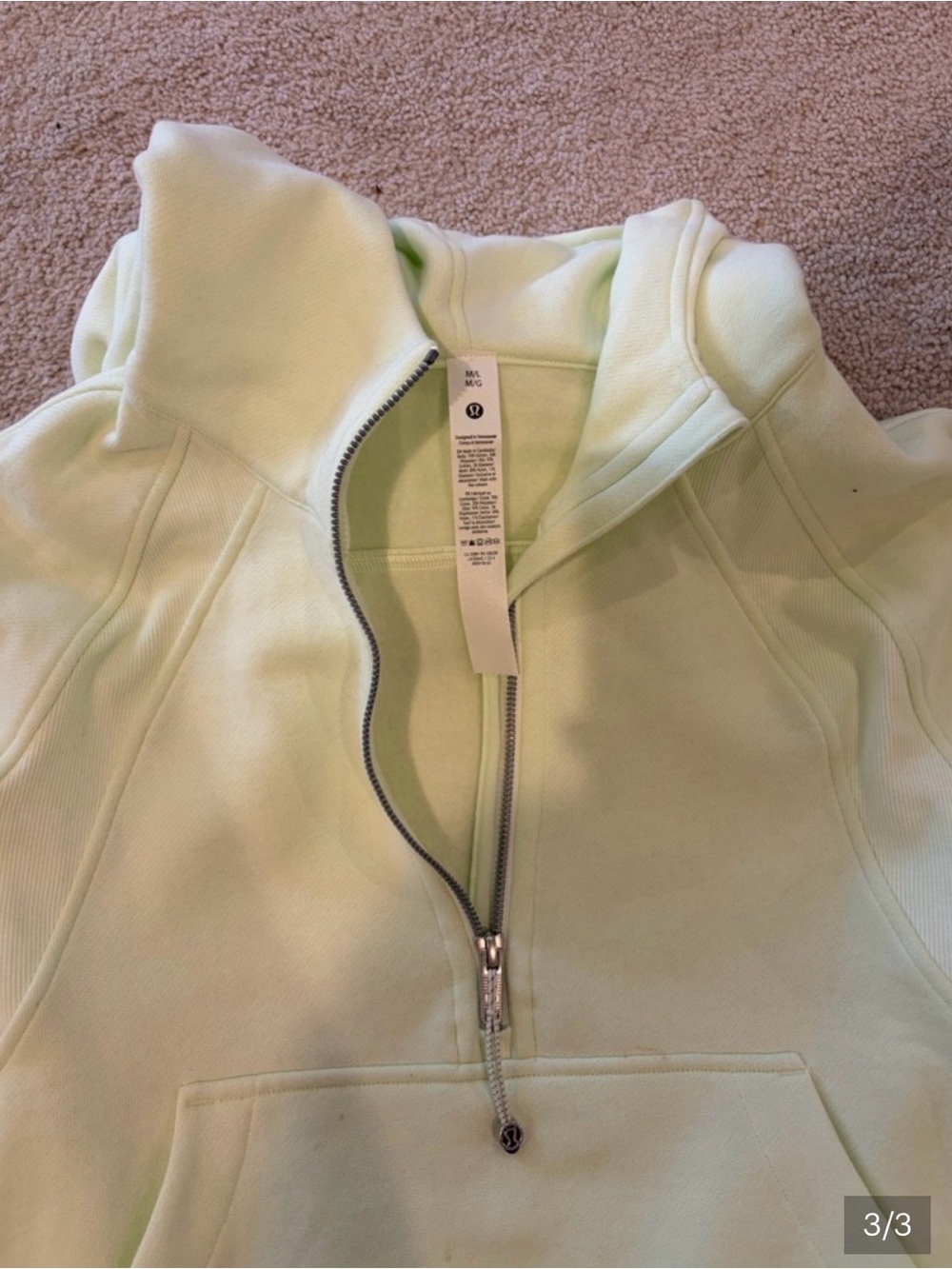Lululemon green scuba size ML